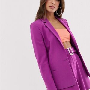 ASOS size 4 blazer and short suit set